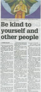 The Ask Sharon (angel intuitive) column as it appeared in today’s edition of The Area News, Friday 27 February 2015. Self-love is a key to success in relationships.