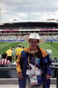 Your blogger, Sharon was a volunteer for the 2000 Sydney Olympic Games