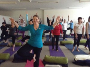 Blogger of Messages from the Heart, Sharon Halliday, enjoys the benefits of yoga and taking time out.