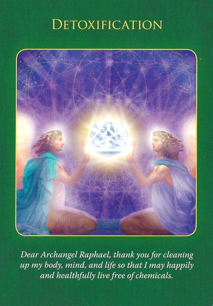 Detoxification Card From Doreen Virtue Archangel Raphael Healing Deck Sharon Halliday