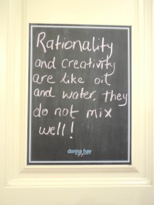 Today's Messages from the Chalkboard about creativity is a sneak peak at the next Ask Sharon column, due out in Friday's edition of The Area News.