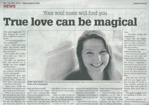 This Ask Sharon (angel intuitive) column in The Area News on Friday 16 October, 2015 answers a readers question about life after divorce and how to find love with a new partner.