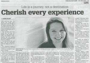 This Ask Sharon (angel intuitive) column in The Area News on Friday 4 December 2015, answers a reader’s question about pursuing their passion by reminding them of the journey.