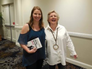 Author-Sharon-Halliday-meets-with-author-Jane-Caro-at-International-Womens-Day-breakfast