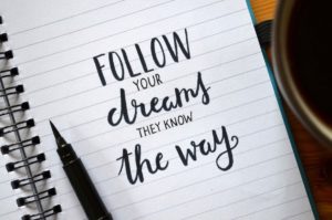 follow your dreams encourages author sharon halliday